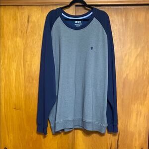 Izod - NWOT Gray Navy Sweatshirt Logo - 4X Super Soft!